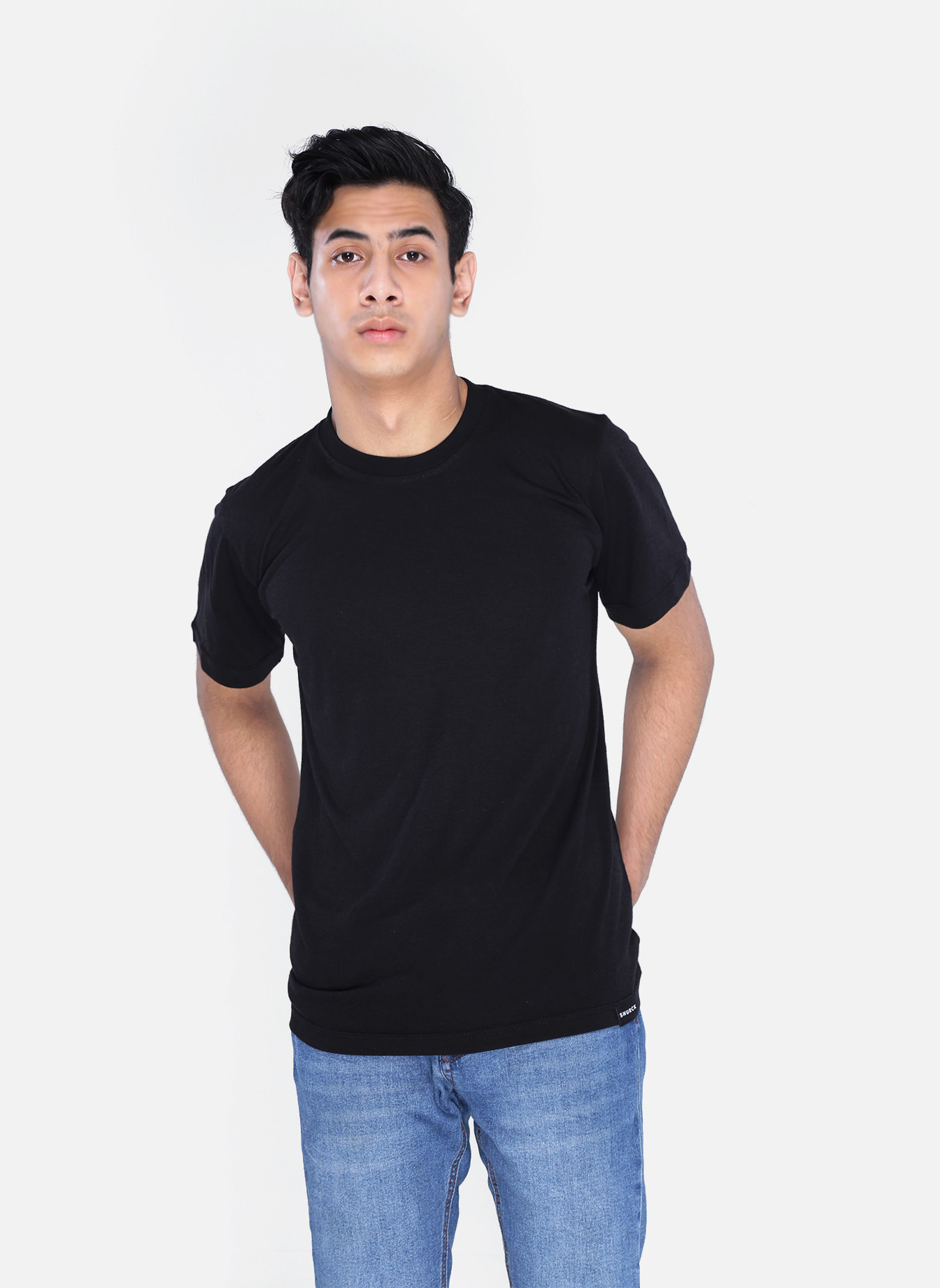 UltraComfort Bamboo T-Shirt - Jade Black | Snurck Outfit